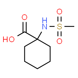 ChemSpider 2D Image | 1-methanesulfonamidocyclohexane-1-carboxylic acid | C8H15NO4S