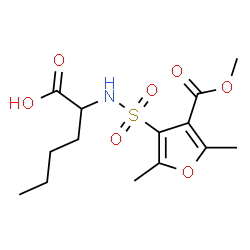 ChemSpider 2D Image | N-{[4-(Methoxycarbonyl)-2,5-dimethyl-3-furyl]sulfonyl}norleucine | C14H21NO7S