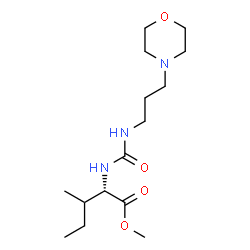 ChemSpider 2D Image | Methyl N-{[3-(4-morpholinyl)propyl]carbamoyl}-L-isoleucinate | C15H29N3O4