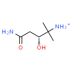 ChemSpider 2D Image | (3R)-5-Amino-3-hydroxy-2-methyl-5-oxo-2-pentanaminium | C6H15N2O2