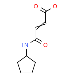 ChemSpider 2D Image | 4-(Cyclopentylamino)-4-oxo-2-butenoate | C9H12NO3