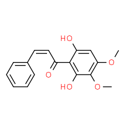 ChemSpider 2D Image | (2Z)-1-(2,6-Dihydroxy-3,4-dimethoxyphenyl)-3-phenyl-2-propen-1-one | C17H16O5