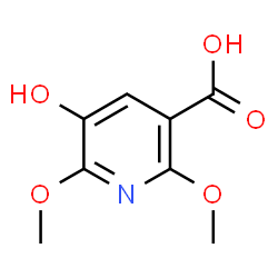 ChemSpider 2D Image | 5-Hydroxy-2,6-dimethoxynicotinic acid | C8H9NO5