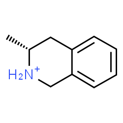 ChemSpider 2D Image | (3R)-3-Methyl-1,2,3,4-tetrahydroisoquinolinium | C10H14N