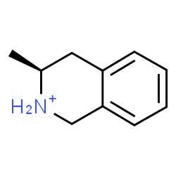 ChemSpider 2D Image | (3S)-3-Methyl-1,2,3,4-tetrahydroisoquinolinium | C10H14N