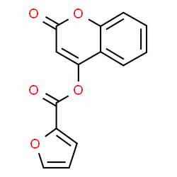 ChemSpider 2D Image | 2-Oxo-2H-chromen-4-yl 2-furoate | C14H8O5