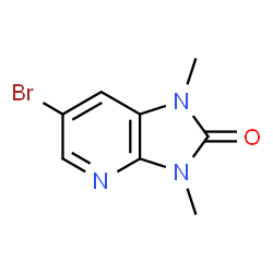 ChemSpider 2D Image | 6-bromo-1,3-dimethyl-1H,2H,3H-imidazo[4,5-b]pyridin-2-one | C8H8BrN3O
