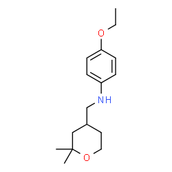 ChemSpider 2D Image | N-[(2,2-Dimethyltetrahydro-2H-pyran-4-yl)methyl]-4-ethoxyaniline | C16H25NO2