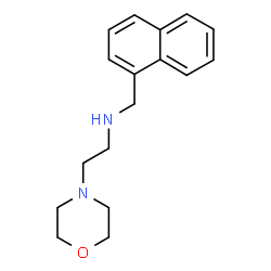 ChemSpider 2D Image | 2-(4-Morpholinyl)-N-(1-naphthylmethyl)ethanamine | C17H22N2O