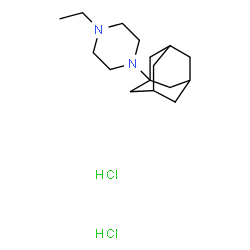 ChemSpider 2D Image | Piperazine, 1-(1-adamantyl)-4-ethyl-, 2HCl | C16H30Cl2N2