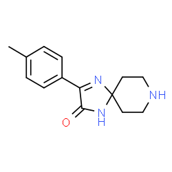 ChemSpider 2D Image | 3-(p-tolyl)-1,4,8-triazaspiro[4.5]dec-3-en-2-one | C14H17N3O