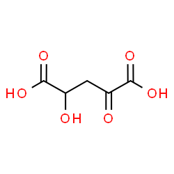 ChemSpider 2D Image | 4-Hydroxy-2-oxoglutaric acid | C5H6O6
