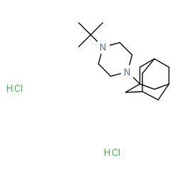 ChemSpider 2D Image | Piperazine, 1-(1-adamantyl)-4-tert-butyl-, 2HCl | C18H34Cl2N2