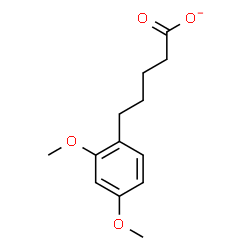 ChemSpider 2D Image | 5-(2,4-Dimethoxyphenyl)pentanoate | C13H17O4