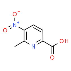 ChemSpider 2D Image | 6-Methyl-5-nitropicolinic acid | C7H6N2O4
