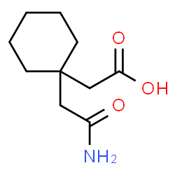 ChemSpider 2D Image | [1-(2-Amino-2-oxoethyl)cyclohexyl]acetic acid | C10H17NO3