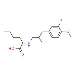 ChemSpider 2D Image | N-[3-(3-Fluoro-4-methoxyphenyl)-2-methylpropyl]norleucine | C17H26FNO3