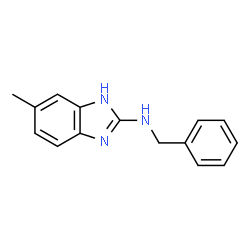 ChemSpider 2D Image | N-Benzyl-6-methyl-1H-benzimidazol-2-amine | C15H15N3
