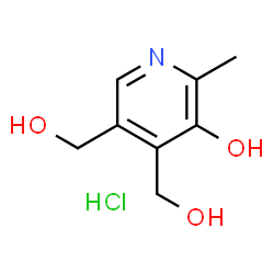ChemSpider 2D Image | Vitamin B6 | C8H12ClNO3