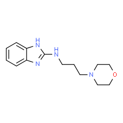 ChemSpider 2D Image | N-[3-(4-Morpholinyl)propyl]-1H-benzimidazol-2-amine | C14H20N4O