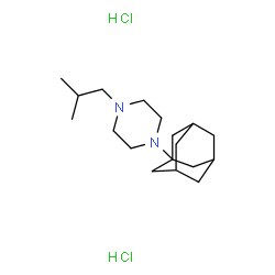 ChemSpider 2D Image | Piperazine, 1-(1-adamantyl)-4-isobutyl-, 2HCl | C18H34Cl2N2