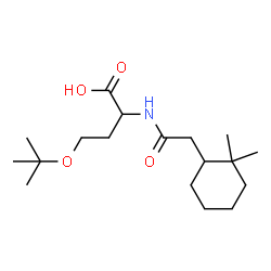 ChemSpider 2D Image | N-[(2,2-Dimethylcyclohexyl)acetyl]-O-(2-methyl-2-propanyl)homoserine | C18H33NO4