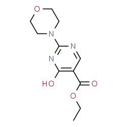 ChemSpider 2D Image | ethyl4-hydroxy-2-morpholinopyrimidine-5-carboxylate | C11H15N3O4