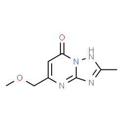 ChemSpider 2D Image | 5-(Methoxymethyl)-2-methyl[1,2,4]triazolo[1,5-a]pyrimidin-7(1H)-one | C8H10N4O2
