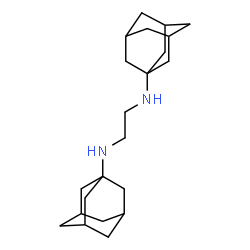 ChemSpider 2D Image | N,N'-Di(adamantan-1-yl)-1,2-ethanediamine | C22H36N2