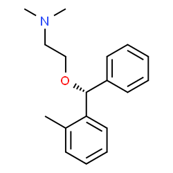 ChemSpider 2D Image | N,N-Dimethyl-2-[(R)-(2-methylphenyl)(phenyl)methoxy]ethanamine | C18H23NO