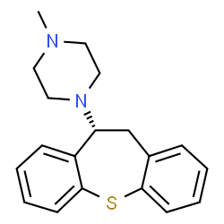 ChemSpider 2D Image | 1-[(10R)-10,11-Dihydrodibenzo[b,f]thiepin-10-yl]-4-methylpiperazine | C19H22N2S