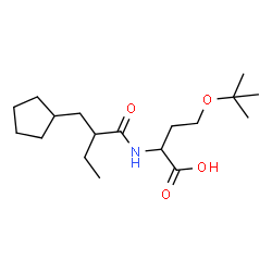ChemSpider 2D Image | N-[2-(Cyclopentylmethyl)butanoyl]-O-(2-methyl-2-propanyl)homoserine | C18H33NO4