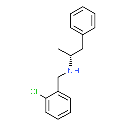 ChemSpider 2D Image | (2R)-N-(2-Chlorobenzyl)-1-phenyl-2-propanamine | C16H18ClN