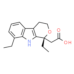 ChemSpider 2D Image | (-)-etodolac | C17H21NO3