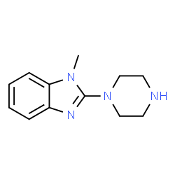 ChemSpider 2D Image | 1-Methyl-2-(1-piperazinyl)-1H-benzimidazole | C12H16N4