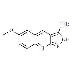 ChemSpider 2D Image | 6-Methoxy-2H-pyrazolo[3,4-b]quinolin-3-amine | C11H10N4O