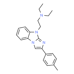 ChemSpider 2D Image | N,N-Diethyl-2-[2-(4-methylphenyl)-9H-imidazo[1,2-a]benzimidazol-9-yl]ethanamine | C22H26N4