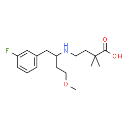 ChemSpider 2D Image | 4-{[1-(3-Fluorophenyl)-4-methoxy-2-butanyl]amino}-2,2-dimethylbutanoic acid | C17H26FNO3