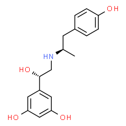 ChemSpider 2D Image | 5-[(1S)-1-Hydroxy-2-{[(2R)-1-(4-hydroxyphenyl)-2-propanyl]amino}ethyl]-1,3-benzenediol | C17H21NO4