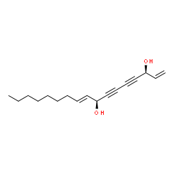 ChemSpider 2D Image | (3S,8S,9E)-1,9-Heptadecadiene-4,6-diyne-3,8-diol | C17H24O2