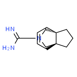 ChemSpider 2D Image | (1R,6S)-8-Azatricyclo[4.3.3.0~1,6~]dodec-3-ene-8-carboximidamide | C12H19N3