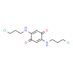 ChemSpider 2D Image | 2,5-Bis[(3-chloropropyl)amino]-1,4-benzoquinone | C12H16Cl2N2O2