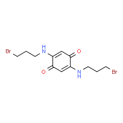 ChemSpider 2D Image | 2,5-Bis[(3-bromopropyl)amino]-1,4-benzoquinone | C12H16Br2N2O2