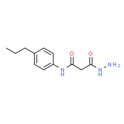 ChemSpider 2D Image | 3-Hydrazino-3-oxo-N-(4-propylphenyl)propanamide | C12H17N3O2