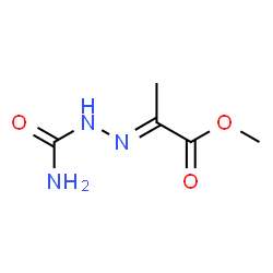 ChemSpider 2D Image | Methyl (2E)-2-(carbamoylhydrazono)propanoate | C5H9N3O3