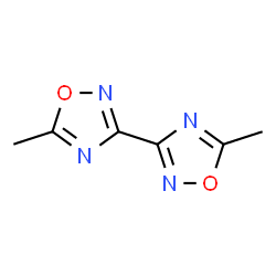 ChemSpider 2D Image | 5,5'-Dimethyl-3,3'-bi-1,2,4-oxadiazole | C6H6N4O2
