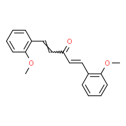ChemSpider 2D Image | (1E,4E)-1,5-Bis(2-methoxyphenyl)-1,4-pentadien-3-one | C19H18O3