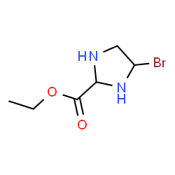 ChemSpider 2D Image | Ethyl 4-bromo-2-imidazolidinecarboxylate | C6H11BrN2O2