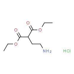ChemSpider 2D Image | Diethyl (2-aminoethyl)malonate hydrochloride (1:1) | C9H18ClNO4