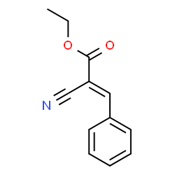 ChemSpider 2D Image | Ethyl .alpha.-cyanocinnamate | C12H11NO2